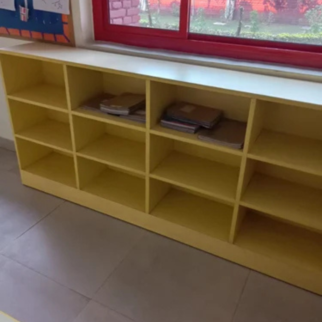 Wooden School Book Rack Manufacturer and Supplier in India